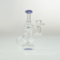 Pipe d&#39;eau en verre fumeurs Smoother Set Heady Glass Glass Art Borosilicate Pipe de vente en gros de tuyaux d&#39;eau en verre Recycler Pipe d&#39;eau